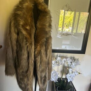 Forever 21 Faux Fur Teddy Jacket - Brown